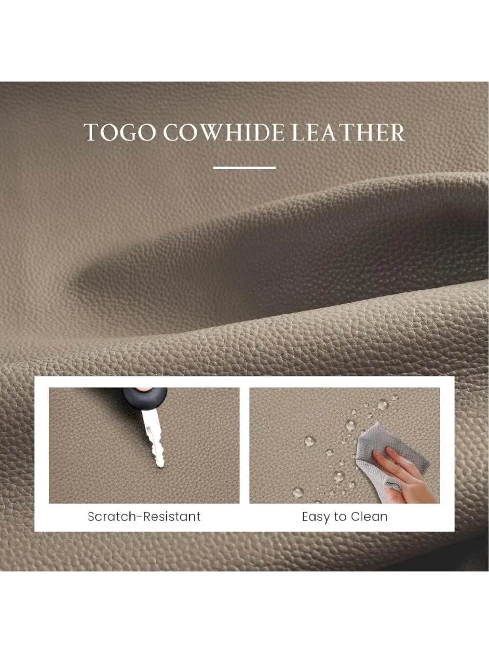 Women's Taupe Grey Genuine Leather Anti Theft Trendy Purse with RFID Handbags